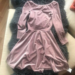 American Apparel Velvet Skater Dress Starlight